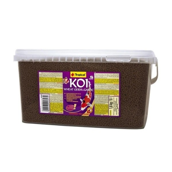 Tropical Koi Wheat Germ & Garlic Size Koi Balıkları için Granül Yem