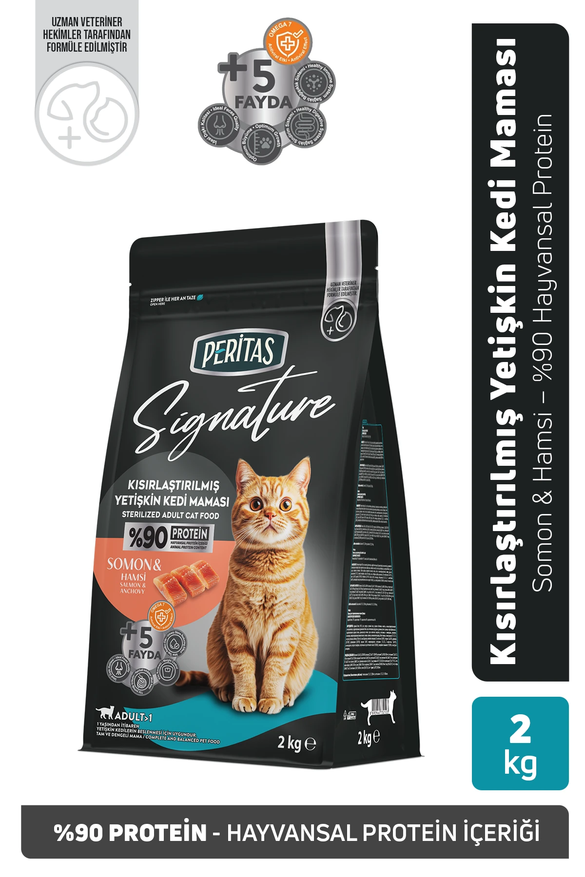Signature Somonlu Kısırlaştırılmış Yetişkin Kedi Maması - 2 Kg