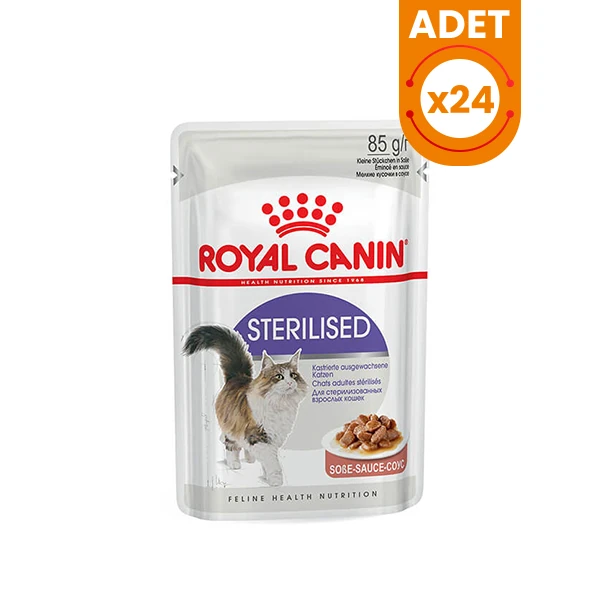 Royal Canin Sterilised Gravy Pouch Kısırlaştırılmış Kedi Maması - 24 Adet 85 Gr