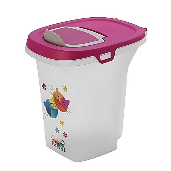 Moderna Trendy Friends Kedi ve Köpek Plastik Mama Saklama Kabı