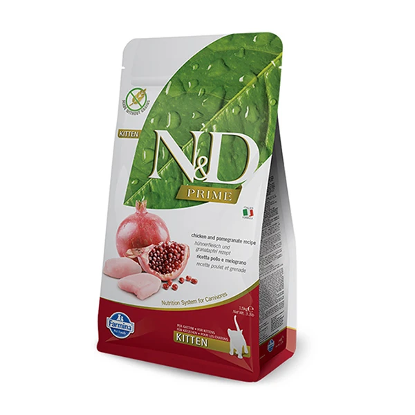 N&D Prime Tavuk ve Narlı Yavru Kedi Maması - 1.5 Kg