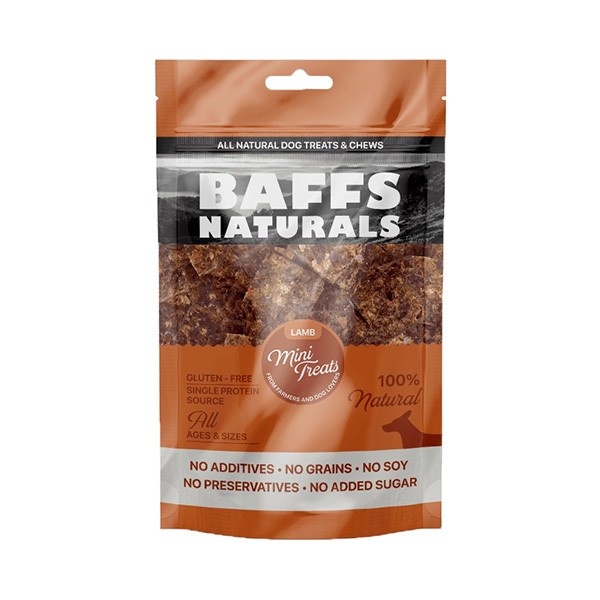 Baffs Naturals Kuzu Mini Atıştırmalık Köpek Ödül Maması