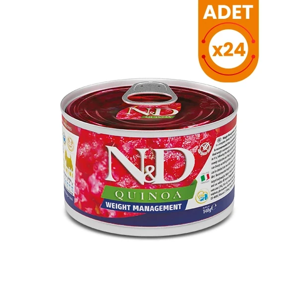N&D Quinoa Weight Management Kuzu Etli Mini Irk Konserve Yaş Köpek Maması