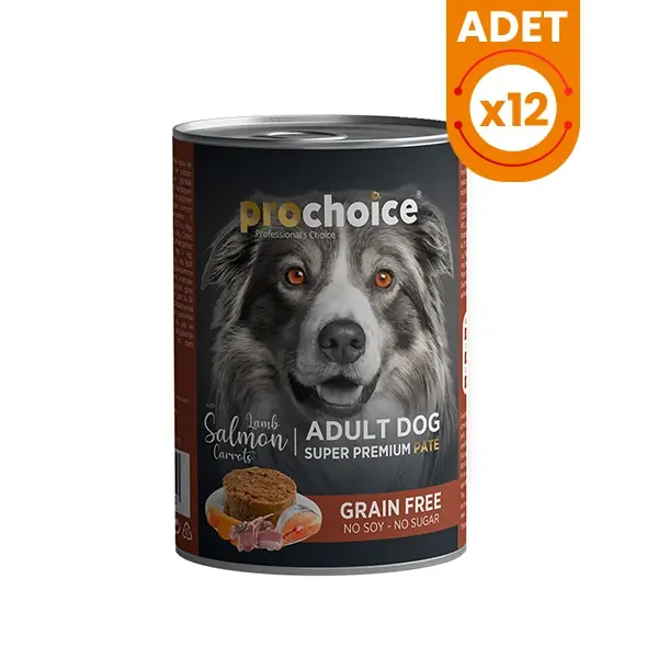 Pro Choice Adult Kuzu Somon ve Havuçlu Yetişkin Köpek Konservesi {'id': 'a2c6aecb-0a63-4d38-85c7-5b95f49d35e9', 'name': '400 Gr', 'colorCode': '', 'thumbnailImageId': '', 'variantTypeId': '441e88da-dca6-4a8d-87d4-d09e059ec0d0'} {'id': 'cccf5985-f52a-4d07-8c33-50cc2bf5ab27', 'name': '12 Adet', 'colorCode': '', 'thumbnailImageId': '', 'variantTypeId': '9fdea2e5-dd25-4cce-b6e6-eaf819769ee6'}