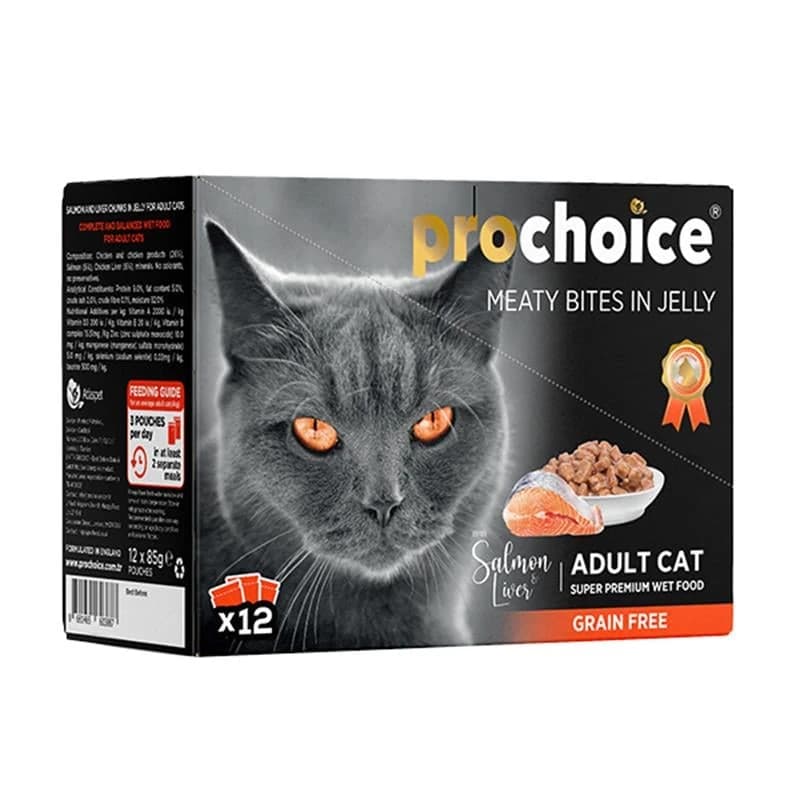 Pro Choice Salmon and Liver Wet Cat Food
