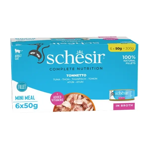 Schesir Tuna in Cooking Juices Adult Wet Cat Food