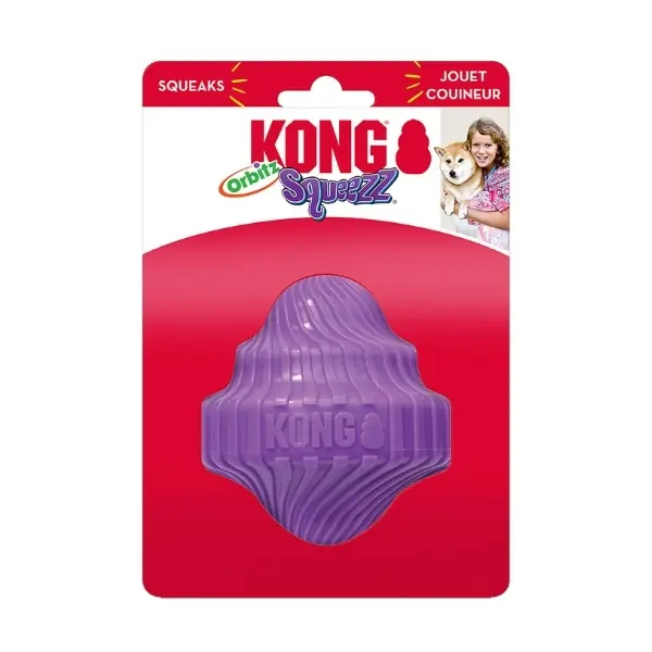 Kong Squeezz Orbitz Dönen Top Şeklinde Köpek Oyuncağı