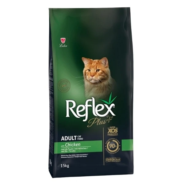 Reflex Plus Adult Tavuklu Yetişkin Kedi Maması - 15 Kg