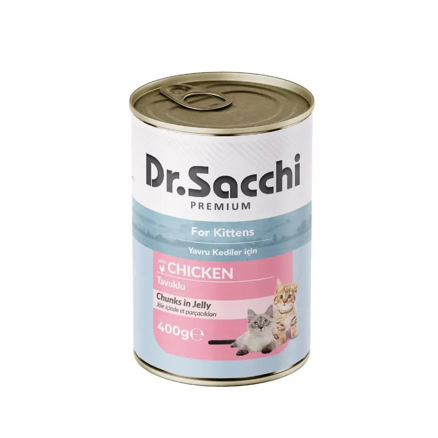 Dr.Sacchi Tavuklu Yavru Kedi Konservesi