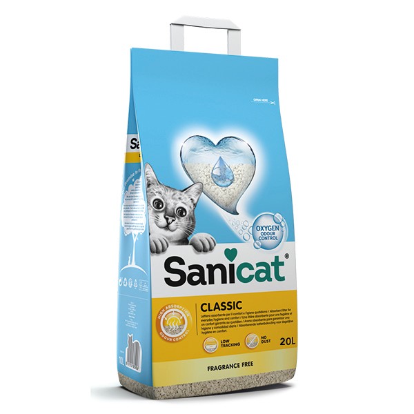 Sanicat Classic Oksijen Kontrollü Ultra Emici Kedi Kumu
