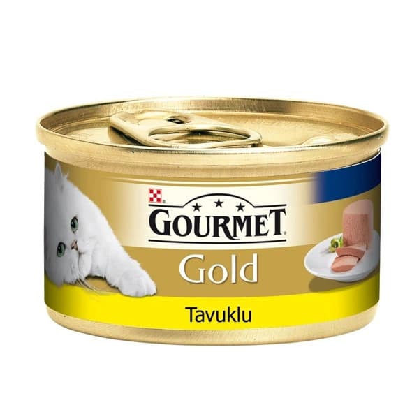 Gourmet Gold Kıyılmış Tavuklu Yetişkin Konserve Kedi Maması