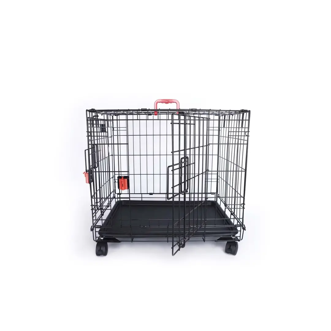 M-Pets Voyager Tekerlekli İki Kapılı Kedi ve Köpek Kafesi