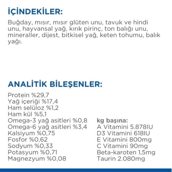 Hills Mature +7 Ton Balıklı Yaşlı Kedi Maması