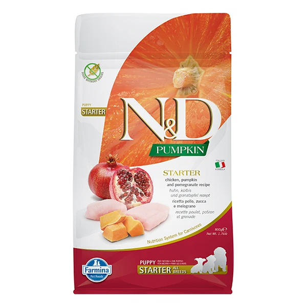 N&D Pumpkin Starter Tavuk ve Narlı Anne ve Yavru Köpek Maması - 800 Gr