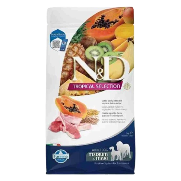 N&D Tropical Selection Kuzu Etli Orta ve Büyük Irk Yetişkin Köpek Maması