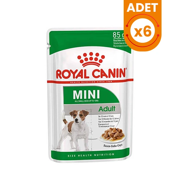 Royal Canin Adult Mini Gravy Pouch Köpek Konserve Maması - 6 Adet 85 Gr