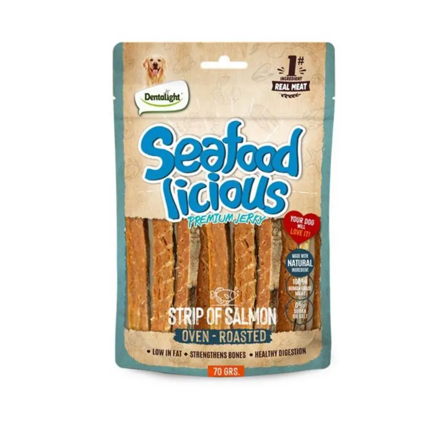 Dentalight Seafood Strip Somon Balıklı Köpek Ödül Çubuğu