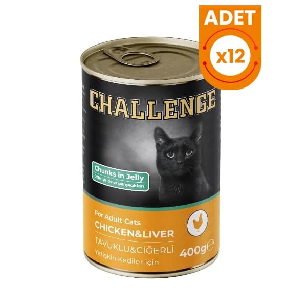 Challenge Tavuklu Ciğerli Yetişkin Konserve Kedi Maması