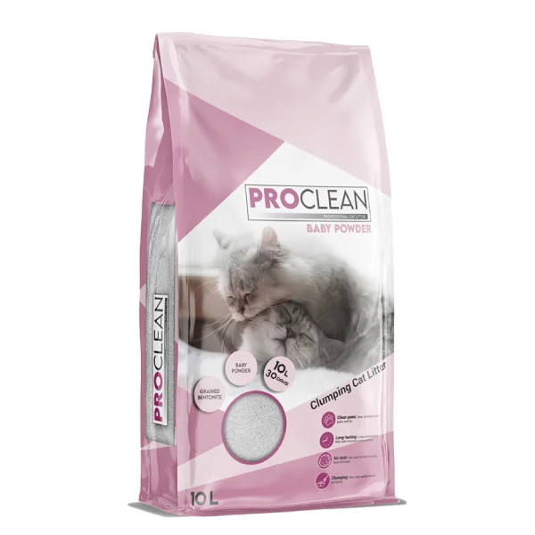 ProClean Bebek Pudra Kokulu Topaklanan Kedi Kumu