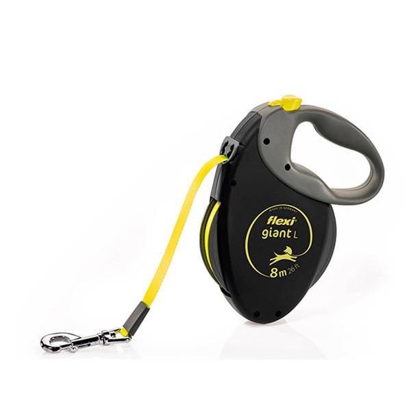 Flexi Neon Reflektörlü Şerit Otomatik Köpek Gezdirme Tasması