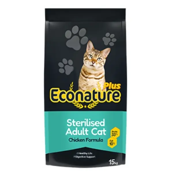 Econature Plus Tavuklu Kısırlaştırılmış Yetişkin Kedi Maması