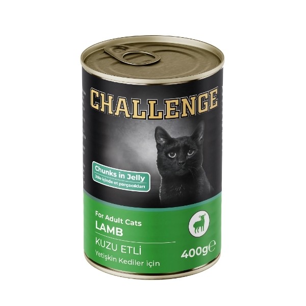 Challenge Kuzu Etli Yetişkin Konserve Kedi Maması