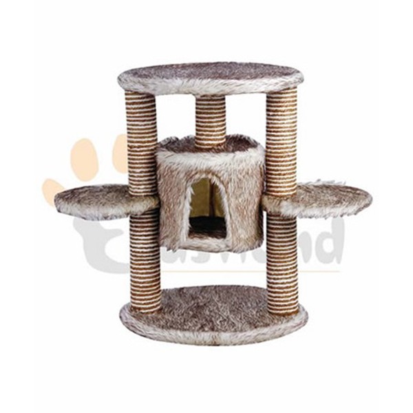 Eastland Yuvalı ve 2 Katlı Oval Kedi Tırmalama Tahtası