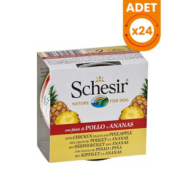 Schesir Tavuk ve Ananas Konserve Köpek Maması
