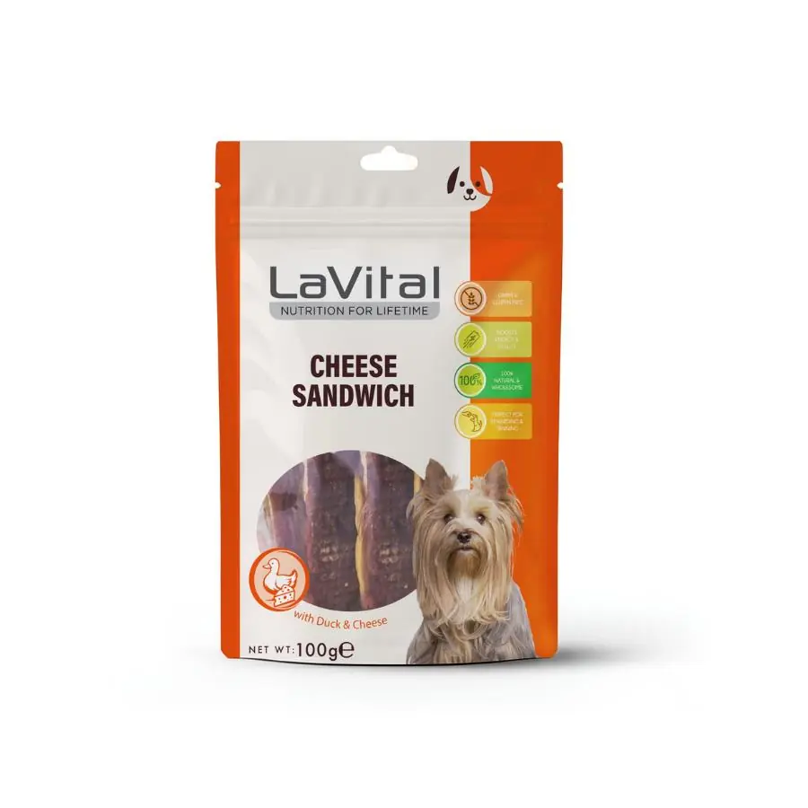 LaVital Ördek Etli ve Peynirli Köpek Ödülü