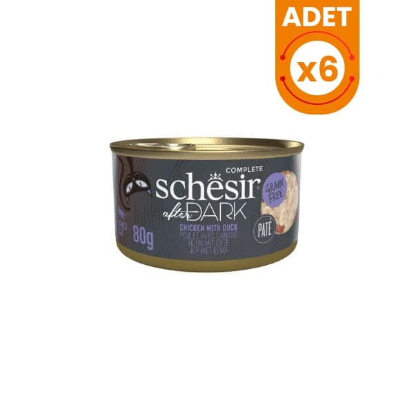 Schesir After Dark Pate Tavuklu ve Ördekli Yetişkin Kedi Konservesi