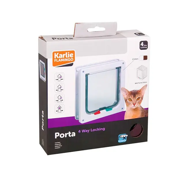 Karlie Kilitli Kalın Kedi Kapısı