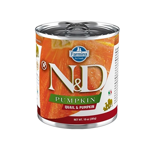 N&D Pumpkin Bıldırcın ve Balkabaklı Konserve Yaş Köpek Maması - 1 Adet 285 Gr
