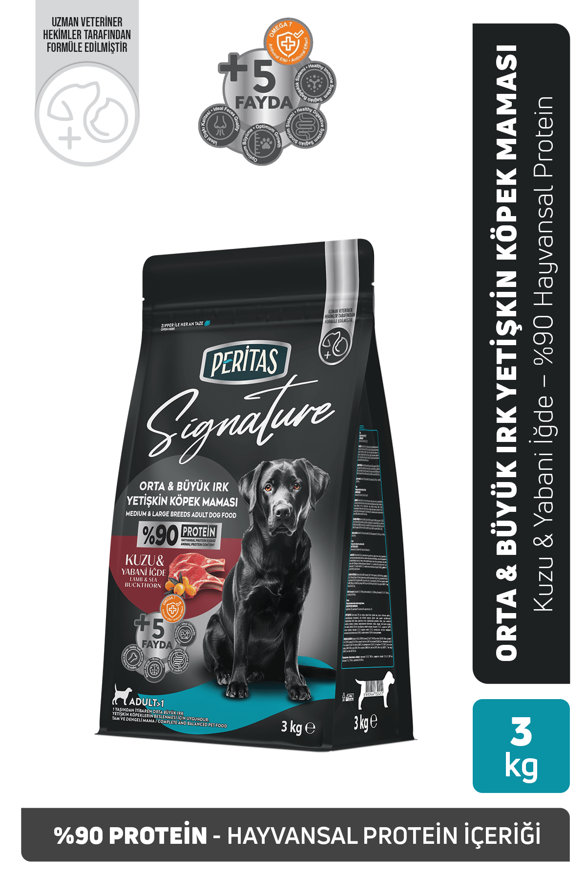Signature Kuzulu Orta ve Büyük Irk Yetişkin Köpek Maması