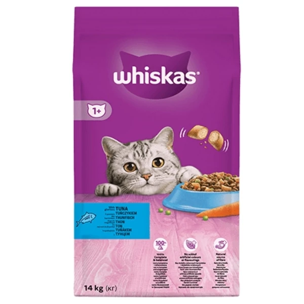 Whiskas Ton Balıklı ve Sebzeli Yetişkin Kedi Maması - 14 Kg