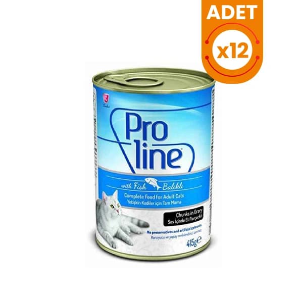 Pro Line Proline Balıklı Sos Içinde Yetişkin Konserve Kedi Maması