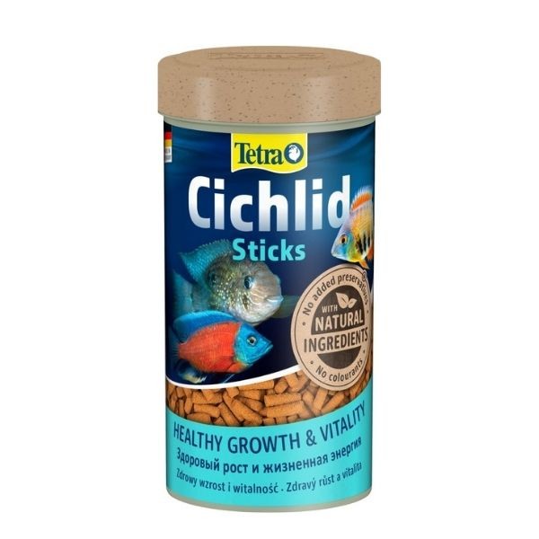 Tetra Cichlid Sticks Ciklet Balıkları için Çubuk Balık Yemi