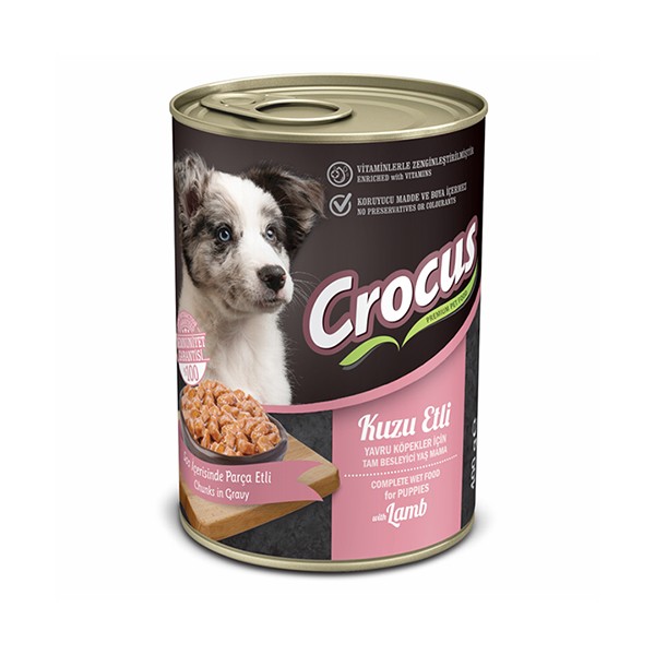 Crocus Kuzu Etli Yavru Yaş Köpek Maması