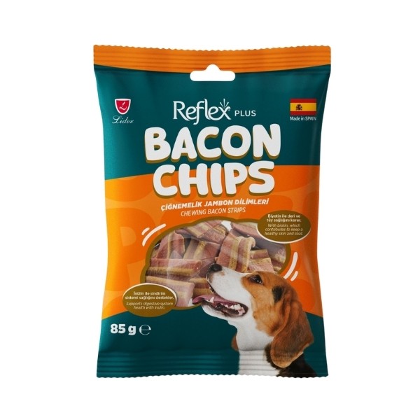 Reflex Plus Bacon Chips Çiğnemelik Jambon Dilimleri Köpek Ödül Maması