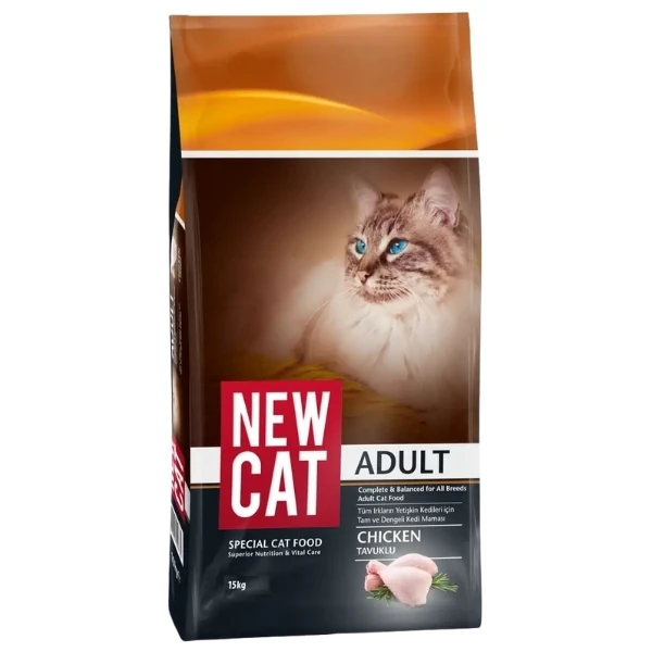 New Cat Tavuklu Yetişkin Kedi Maması - 15 Kg