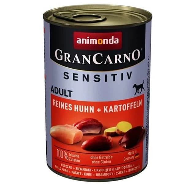 Animonda Gran Carno Sensitive Tavuklu ve Patatesli Yetişkin Köpek Konservesi {'id': '9fa12832-8924-4927-bbbf-d800a1f8819a', 'name': '400 Gr', 'colorCode': '', 'thumbnailImageId': '', 'variantTypeId': '18945b6d-6d24-4c6b-a056-22c5c19d018f'} {'id': '17a31ad1-0f43-41f1-9e01-a2eb8582daeb', 'name': '1 Adet', 'colorCode': '', 'thumbnailImageId': '', 'variantTypeId': '9fdea2e5-dd25-4cce-b6e6-eaf819769ee6'}