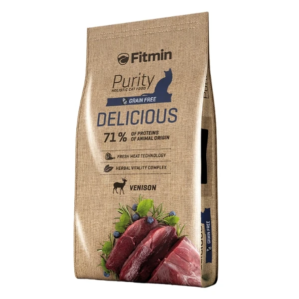 Fitmin Purity Delicious Taze Av Etli Tahılsız Yetişkin Kedi Maması