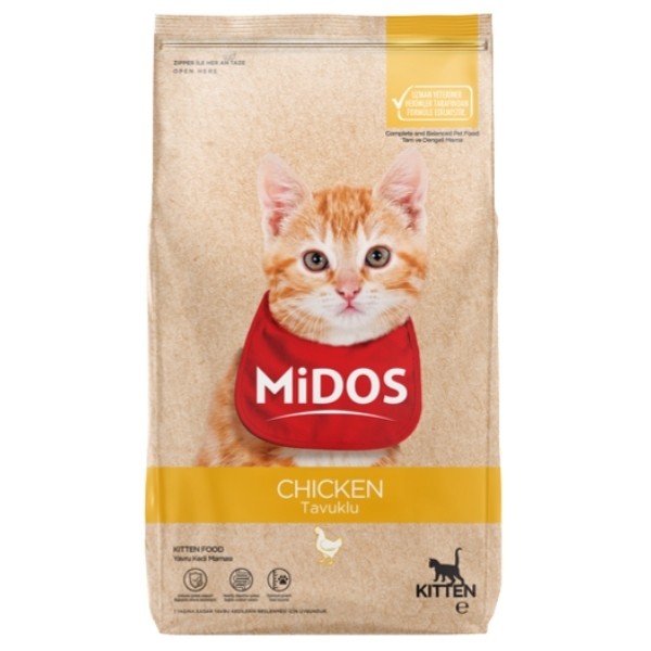 Midos Tavuklu Yavru Kedi Maması