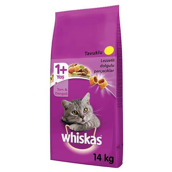 Whiskas Tavuklu ve Sebzeli Yetişkin Kedi Maması