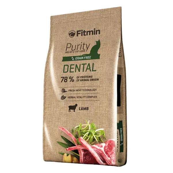 Fitmin Purity Dental Taze Kuzu Etli Tahılsız Yetişkin Kedi Maması