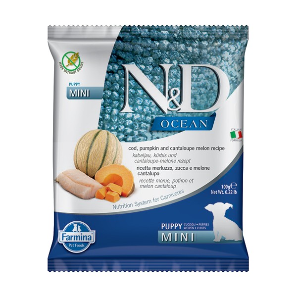 N&D Ocean Morina Balıklı ve Kabaklı Büyük ve Orta Irk Yavru Köpek Maması (Tester)