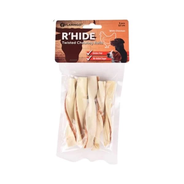 Flamingo Rhide Twisted Tavuklu Burgu Çubuk Köpek Ödül Maması