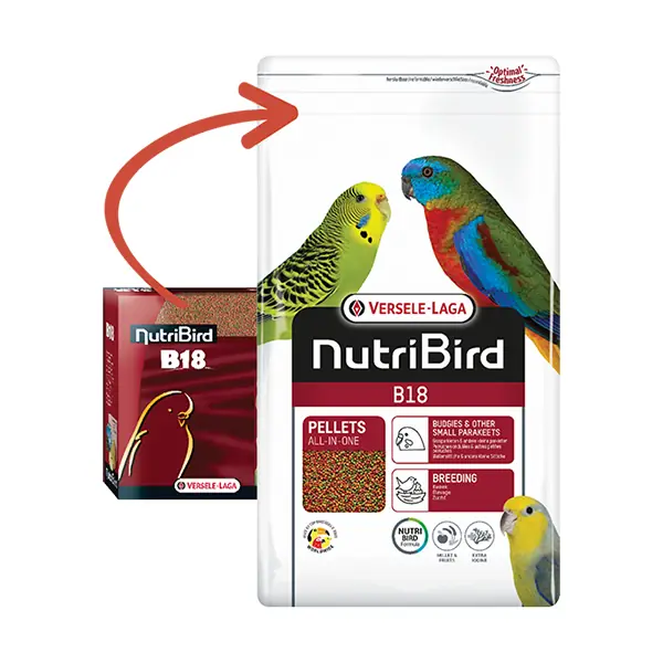 Versele Laga Nutribird B18 Pellet Karışık Muhabbet Kuşu Yemi