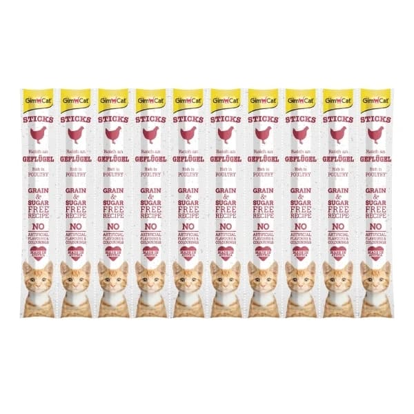 Gimcat Sticks Kümes Hayvanlı Çubuk Kedi Ödül Maması