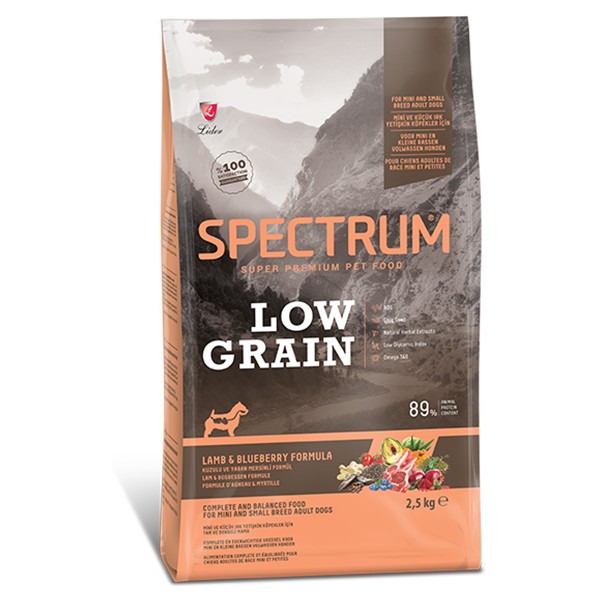 Spectrum Düşük Tahıllı Kuzulu ve Yaban Mersinli Küçük Irk Yetişkin Köpek Maması