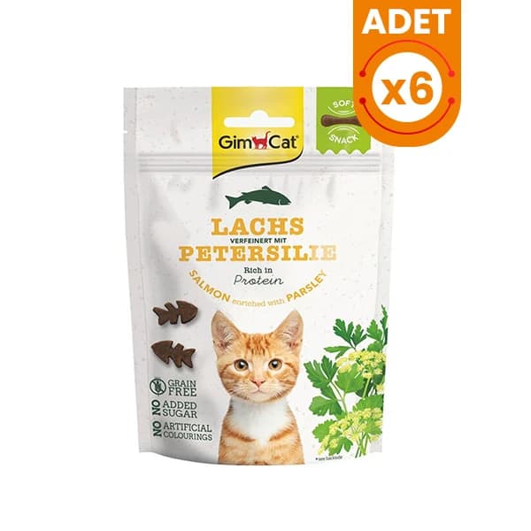 Gimcat Tahılsız Somon ve Maydonozlu Kedi Ödül Bisküvisi